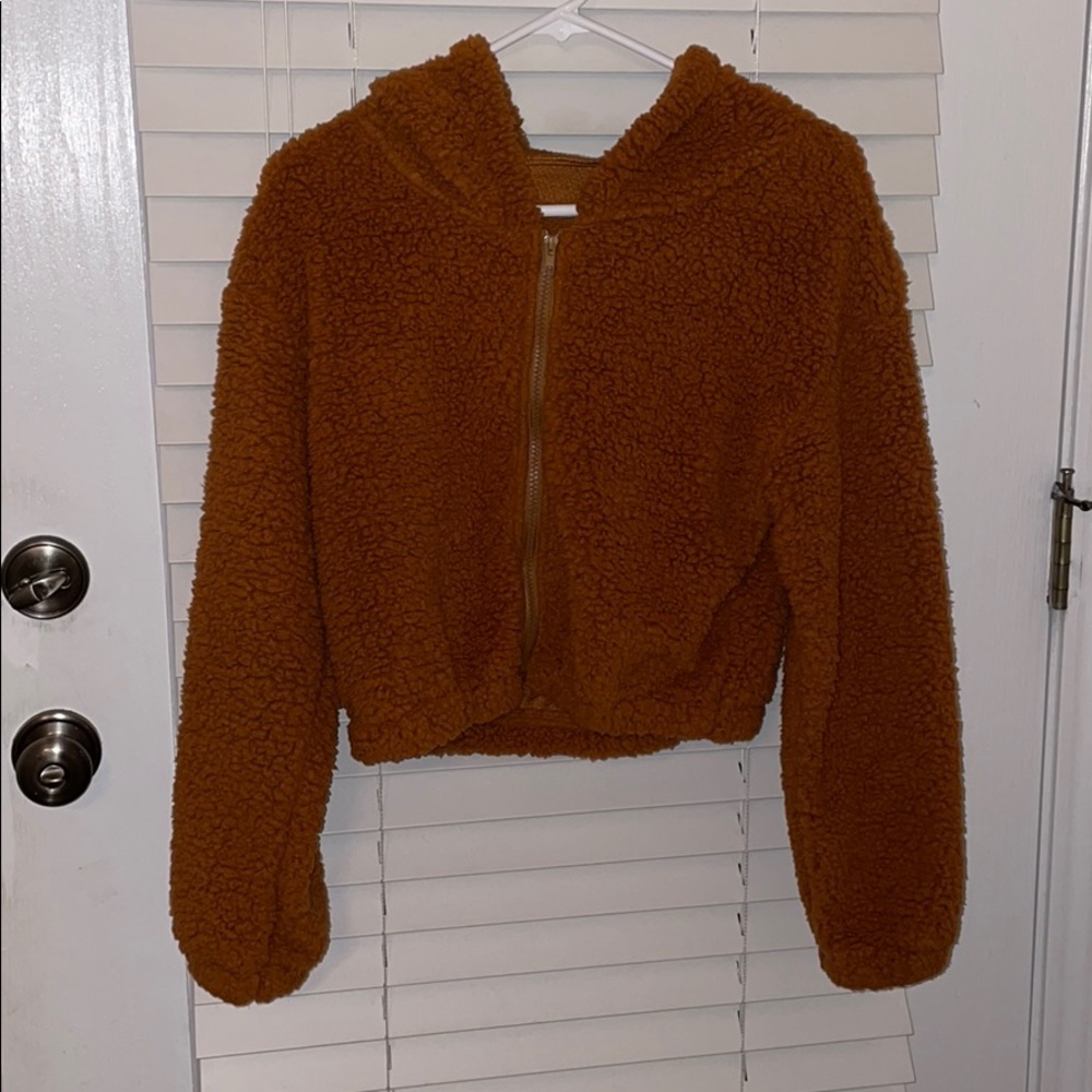 Cropped Teddy Jacket